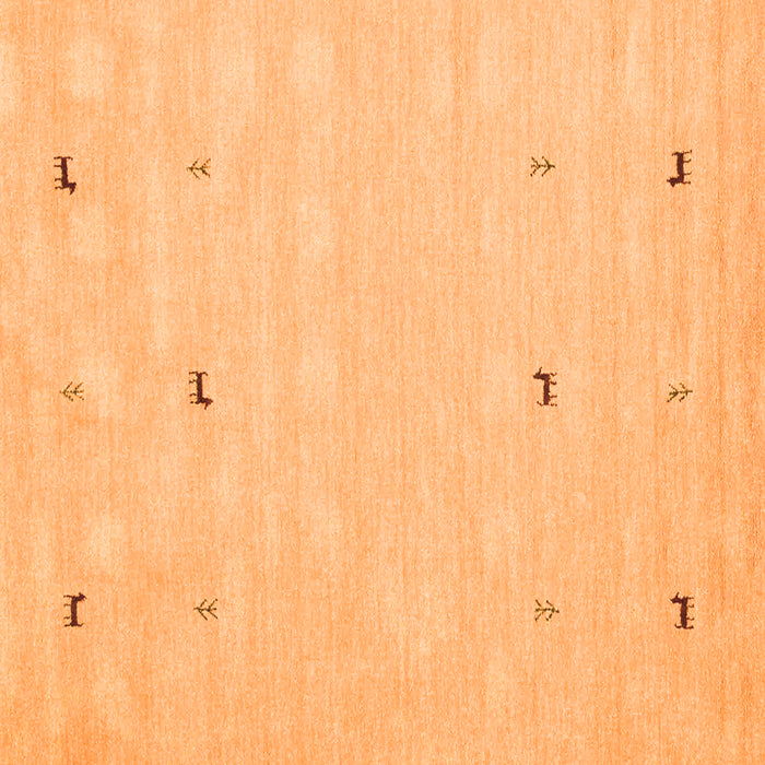 Solid Orange Modern Rug, con891org