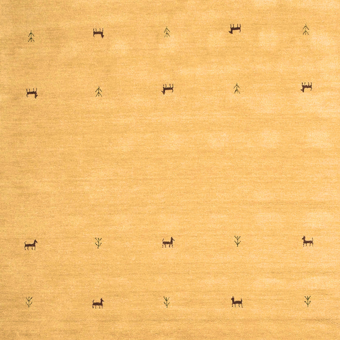 Square Solid Brown Modern Rug, con891brn