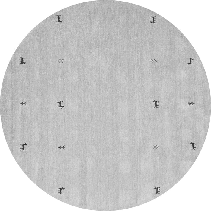 Machine Washable Solid Gray Modern Rug, wshcon891gry