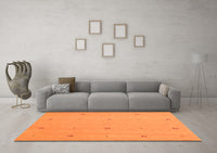 Machine Washable Abstract Orange Contemporary Rug, wshcon892org