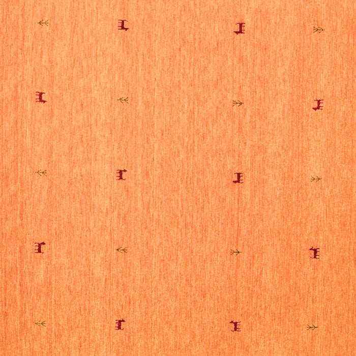 Serging Thickness of Abstract Orange Contemporary Rug, con892org