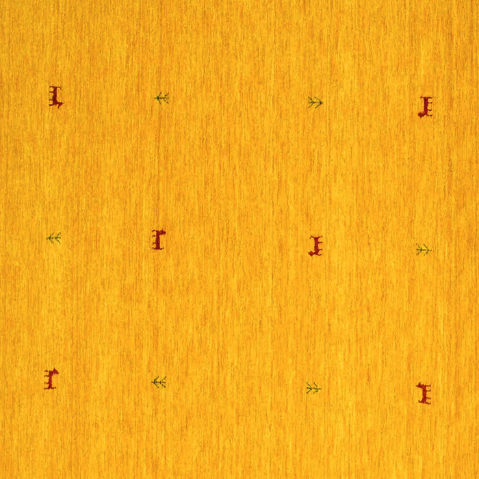 Machine Washable Abstract Yellow Contemporary Rug, wshcon892yw