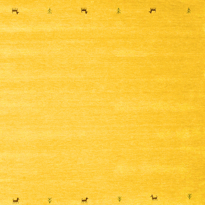Solid Yellow Modern Rug, con893yw