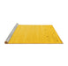Sideview of Machine Washable Solid Yellow Modern Rug, wshcon893yw