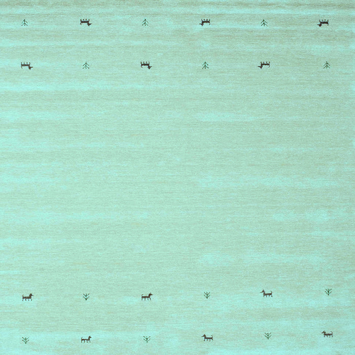 Square Solid Light Blue Modern Rug, con893lblu