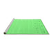 Sideview of Machine Washable Solid Emerald Green Modern Area Rugs, wshcon893emgrn