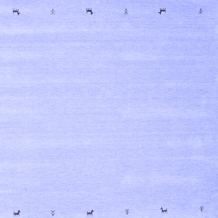 Machine Washable Solid Blue Modern Rug, wshcon893blu