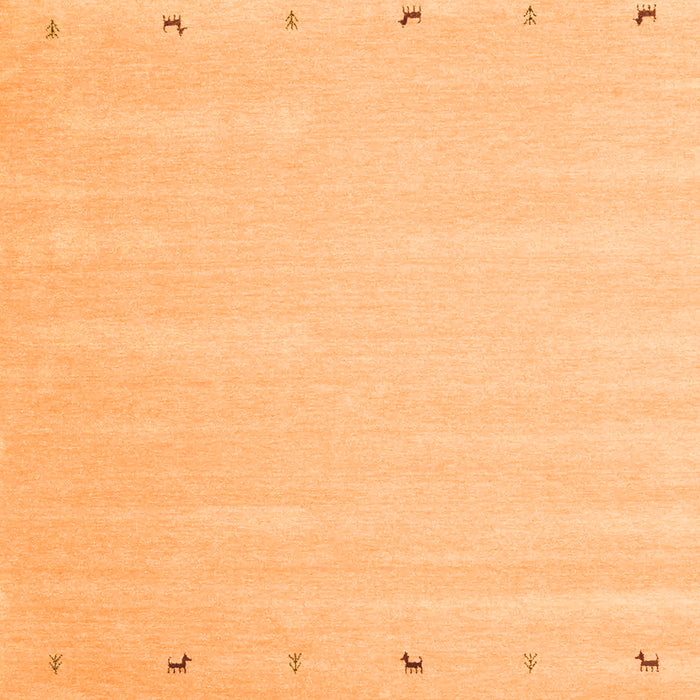 Serging Thickness of Machine Washable Solid Orange Modern Area Rugs, wshcon893org