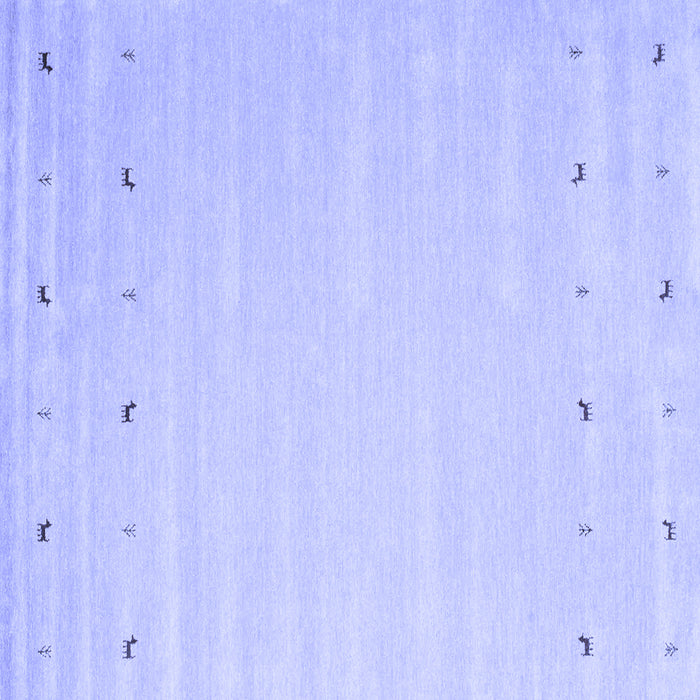 Square Machine Washable Solid Blue Modern Rug, wshcon893blu