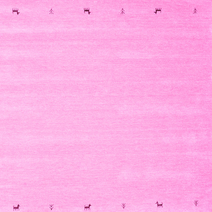 Machine Washable Solid Pink Modern Rug, wshcon893pnk