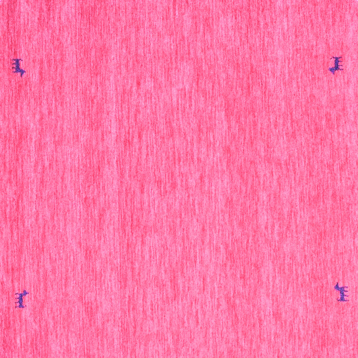 Square Machine Washable Abstract Pink Contemporary Rug, wshcon894pnk