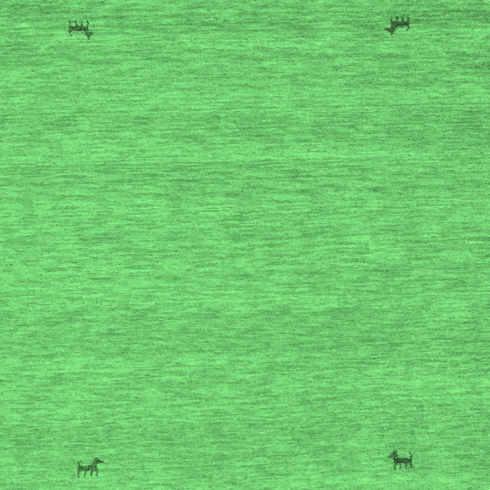 Square Abstract Emerald Green Contemporary Rug, con894emgrn