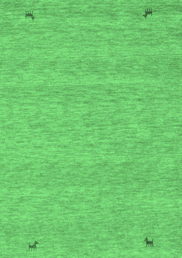 Abstract Emerald Green Contemporary Rug, con894emgrn