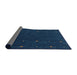 Thickness of Contemporary Blue Modern Rug, con895