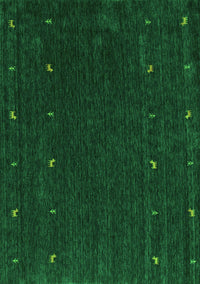 Abstract Green Contemporary Rug, con895grn