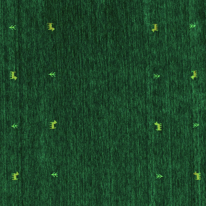 Abstract Green Contemporary Rug, con895grn
