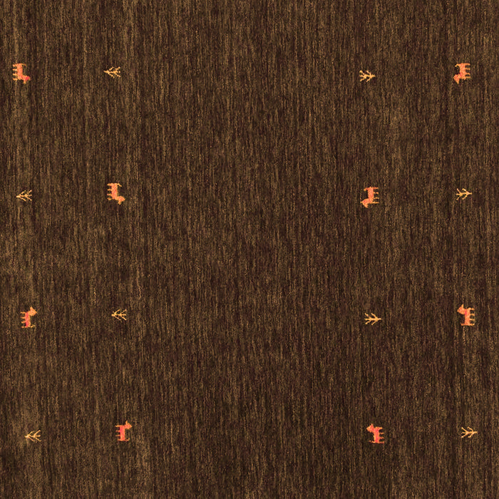 Abstract Orange Contemporary Rug, con895org