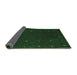 Sideview of Abstract Emerald Green Contemporary Rug, con895emgrn