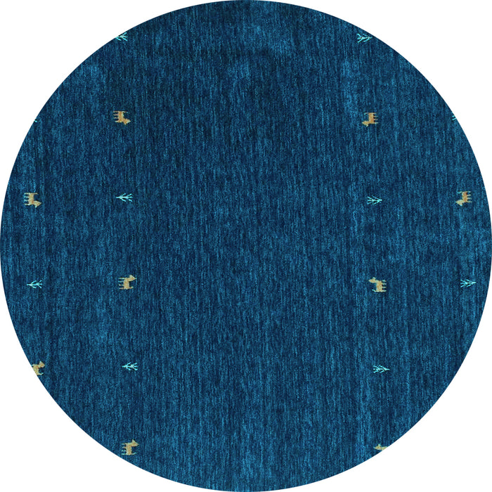 Round Machine Washable Abstract Light Blue Contemporary Rug, wshcon895lblu