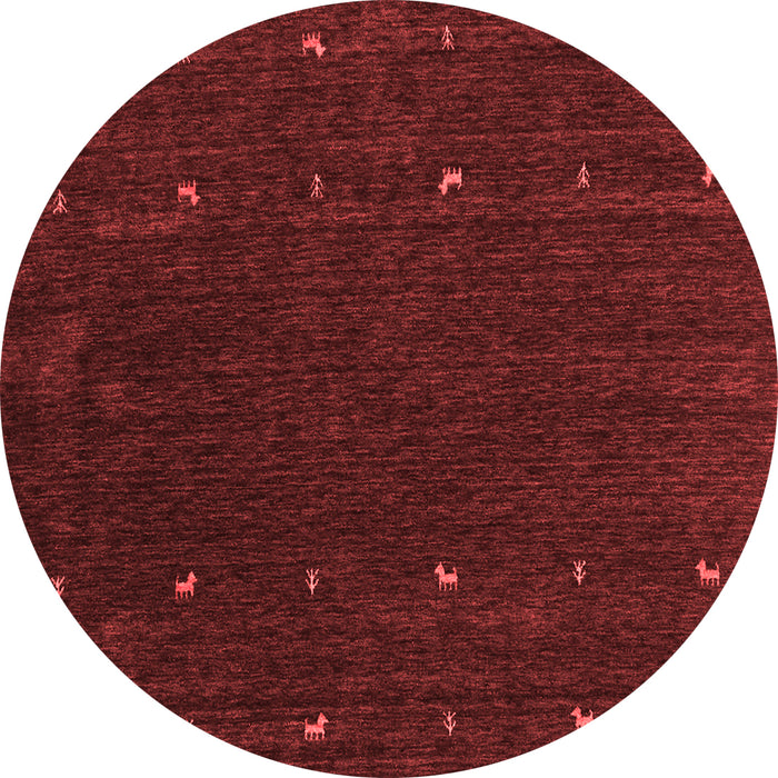 Machine Washable Abstract Red Contemporary Rug, wshcon895red