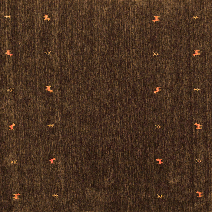 Serging Thickness of Abstract Orange Contemporary Rug, con895org