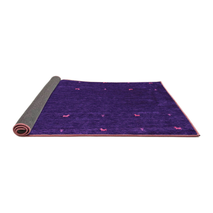 Sideview of Abstract Pink Contemporary Rug, con895pnk