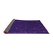 Sideview of Abstract Pink Contemporary Rug, con895pnk