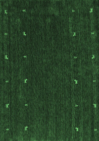 Abstract Emerald Green Contemporary Rug, con895emgrn