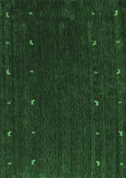 Abstract Emerald Green Contemporary Rug, con895emgrn