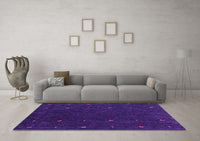 Machine Washable Abstract Pink Contemporary Rug, wshcon895pnk