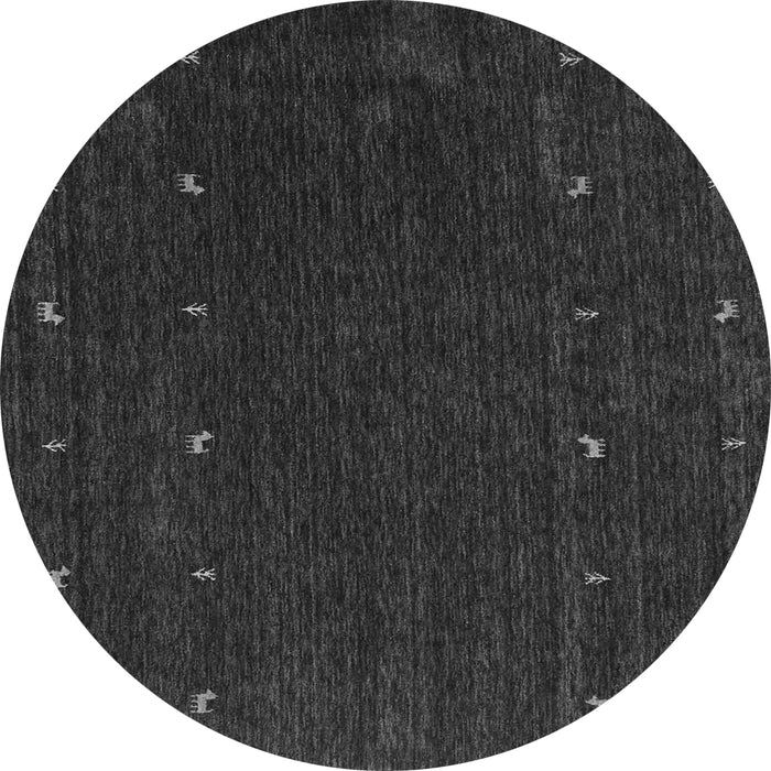 Machine Washable Abstract Gray Contemporary Rug, wshcon895gry