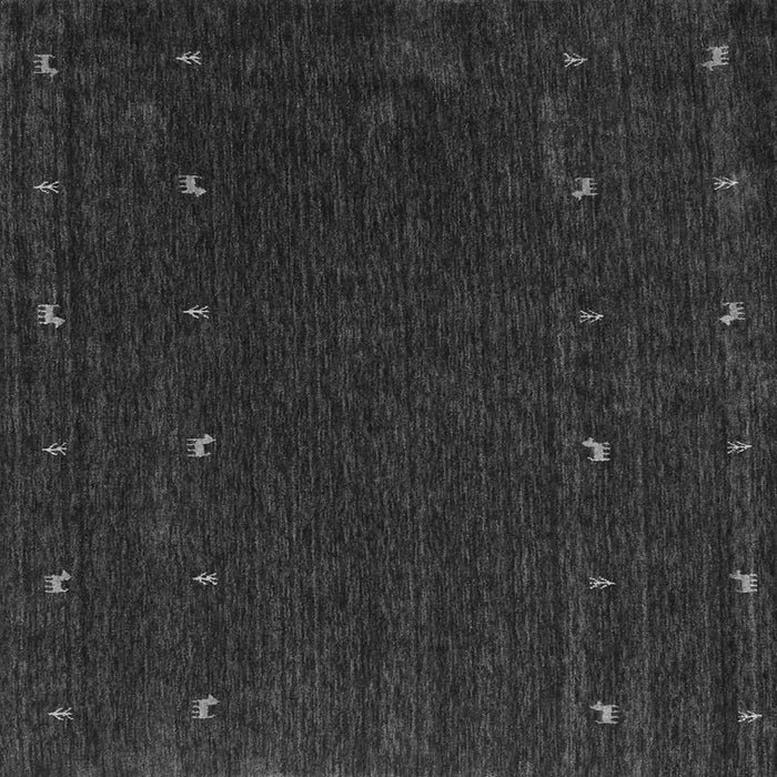 Serging Thickness of Abstract Gray Contemporary Rug, con895gry