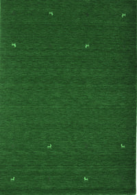 Abstract Emerald Green Contemporary Rug, con896emgrn