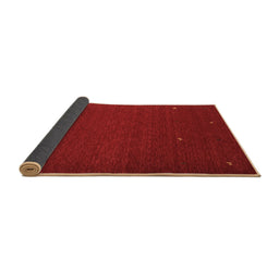 Sideview of Abstract Brown Contemporary Rug, con896brn