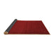 Sideview of Abstract Brown Contemporary Rug, con896brn