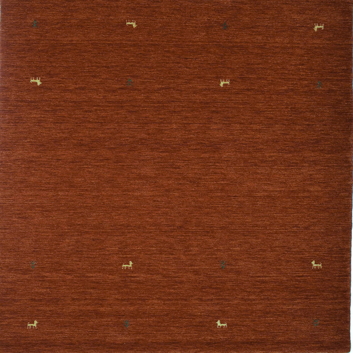 Square Abstract Light Blue Contemporary Rug, con896lblu