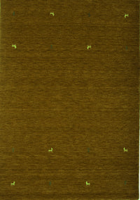 Abstract Green Contemporary Rug, con896grn