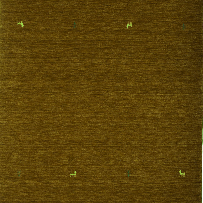 Serging Thickness of Machine Washable Abstract Green Contemporary Area Rugs, wshcon896grn