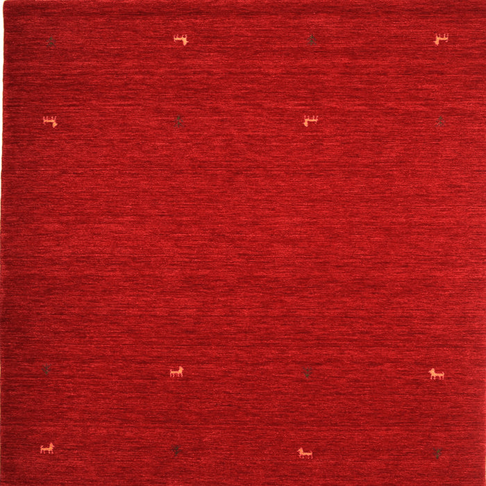 Serging Thickness of Abstract Orange Contemporary Rug, con896org