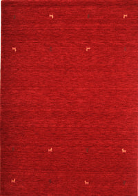 Abstract Orange Contemporary Rug, con896org