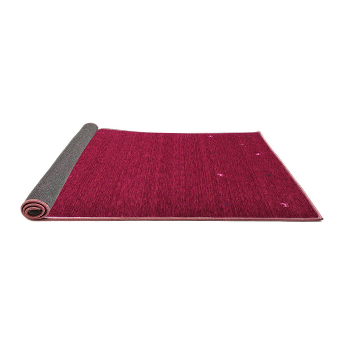 Sideview of Abstract Purple Contemporary Rug, con896pur