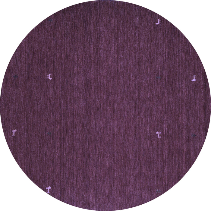 Round Abstract Blue Contemporary Rug, con896blu