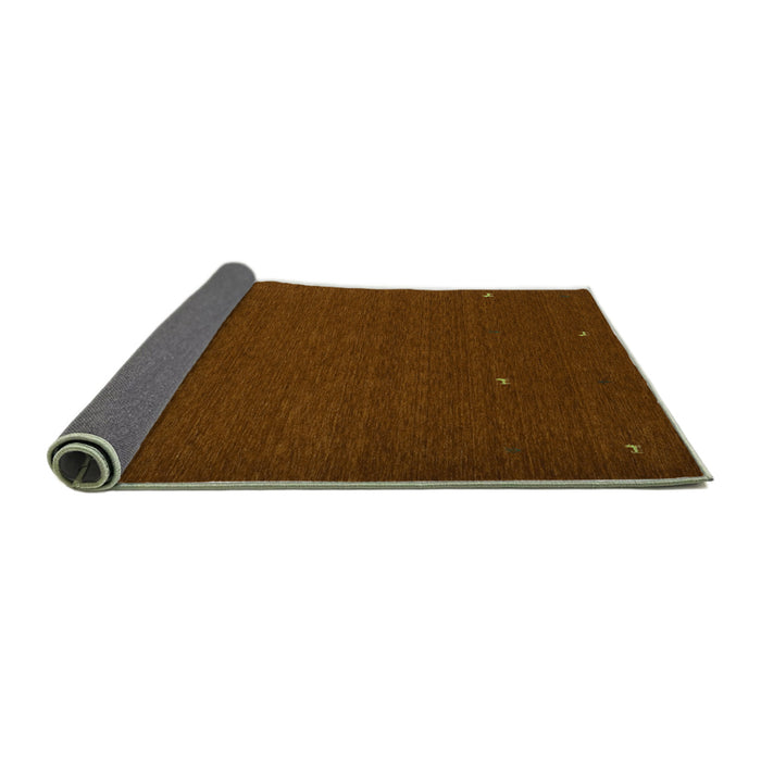 Sideview of Abstract Turquoise Contemporary Rug, con896turq