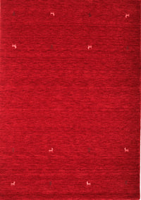 Abstract Red Contemporary Rug, con896red