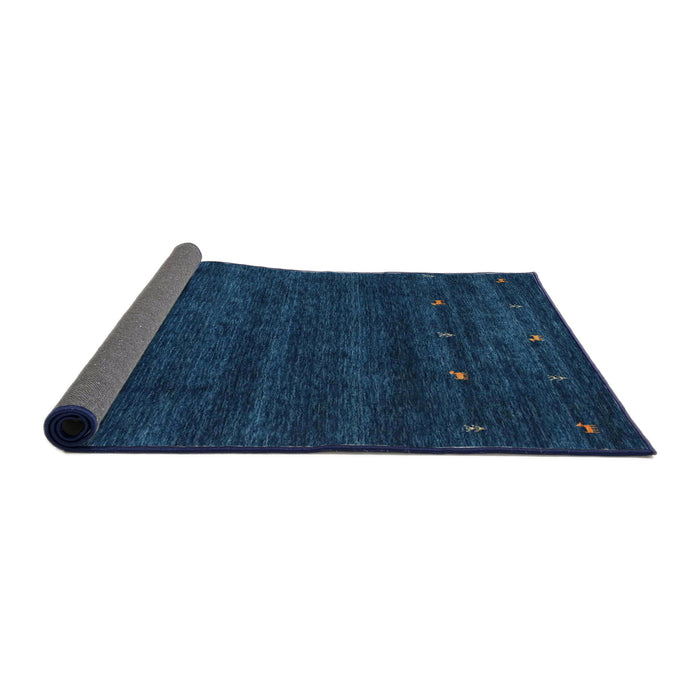 Thickness of Contemporary Blue Modern Rug, con897