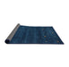 Thickness of Contemporary Blue Modern Rug, con897