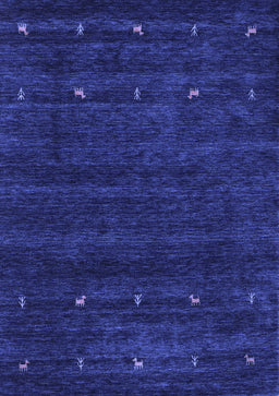 Abstract Blue Contemporary Rug, con897blu
