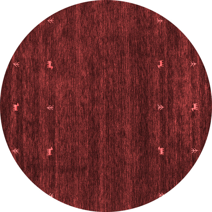Abstract Red Contemporary Rug, con897red