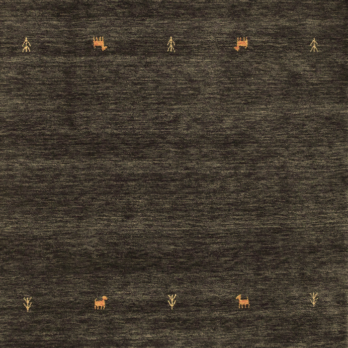 Machine Washable Abstract Brown Contemporary Rug, wshcon897brn