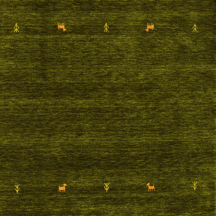 Machine Washable Abstract Yellow Contemporary Rug, wshcon897yw